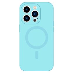 TEL PROTECT Magsilicone szilikon tok - iPhone 14 (6.1") - világoskék