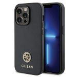   Guess hátlap - GUHCP13LPS4DGPK Metal Logo Strass - iPhone 13 Pro (6.1") - fekete