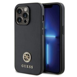 Guess hátlap - GUHCP13LPS4DGPK Metal Logo Strass - iPhone 13 Pro (6.1") - fekete