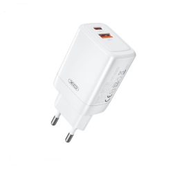 XO CE16 PD 45W hálózati gyors töltő 1xUSB 1x Type - C - fehér