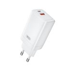   XO CE17 PD 65W hálózati gyors töltő 1xUSB 1x Type - C - fehér