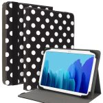   Univerzális tablet tok - Wonder Canvas - polka-dot - (10") - fekete