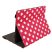 Univerzális tablet tok - Wonder Canvas - polka-dot - (10") - piros