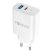 Forever TC-07-30AC hálózati gyors töltő 1x USB 30W 1x Type-C 60W +Type-C - Type-C adatkábel - fehér