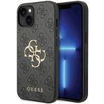   Guess hátlap - GUHCP15S4GMGGR Metal Logo - iPhone 15 (6.1") - szürke