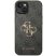 Guess hátlap - GUHCP15S4GMGGR Metal Logo - iPhone 15 (6.1") - szürke