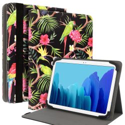 Univerzális tablet tok - Wonder Canvas - exotic - (10") - fekete