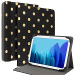   Univerzális tablet tok - Wonder Canvas - polka-dot - (13") - arany