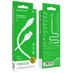   Borofone BX51 Triumph töltőkábel USB - MicroUSB - 1m - 2,4A - fehér