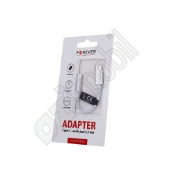 Audió adapter Forever (Type-C 3.5 mm jack aljzat) - fehér